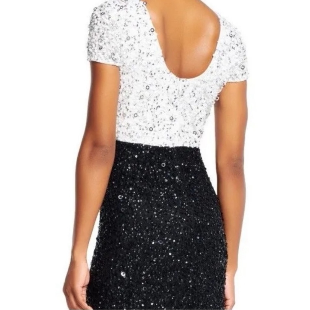 Adriana Papel Sequined Evening Gown Like New Sz 2P - Picture 6 of 7